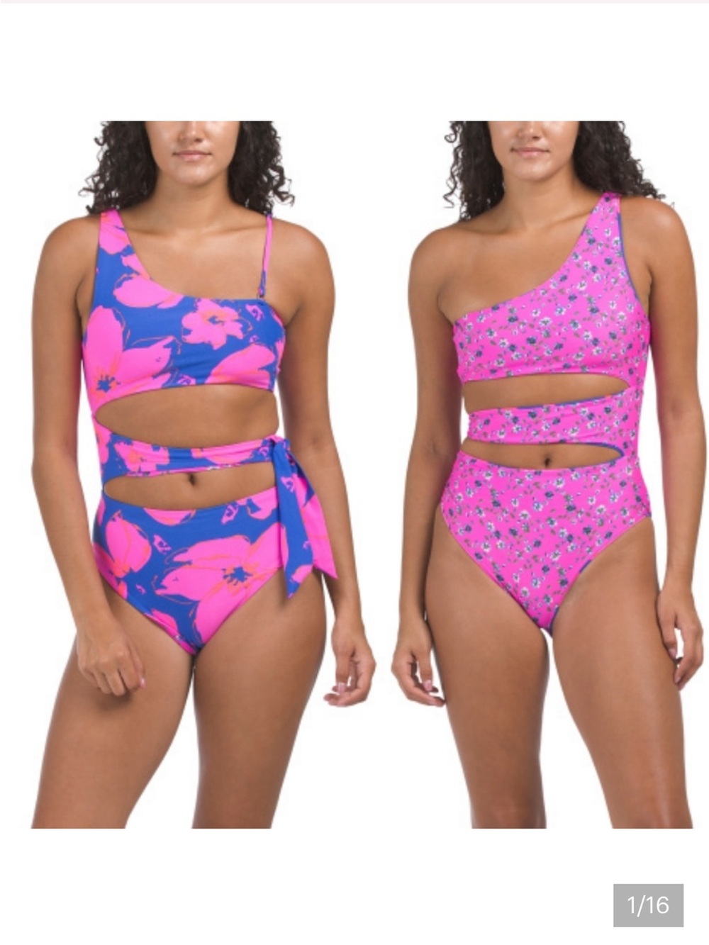 Maaji Side Tie Reversible One Piece Swimsuit size M